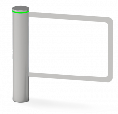 Průhledná vstupní branka SG-205 elegantně zasazená do prostoru