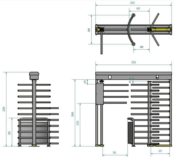 Plnorozměrný turniket T 2500DPT - #8