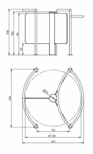 Rotační turniket SGR - 120 - #8