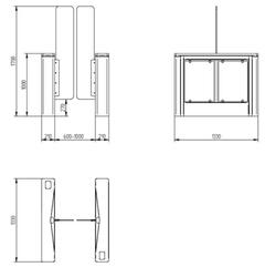 Speedgate turniket DMS128 GLASS - #8