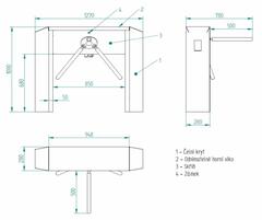 Tripod turniket TRISTAR 101 - #8