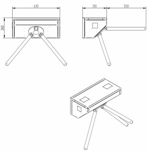 Vstupní turniket ASTER 118 - #8