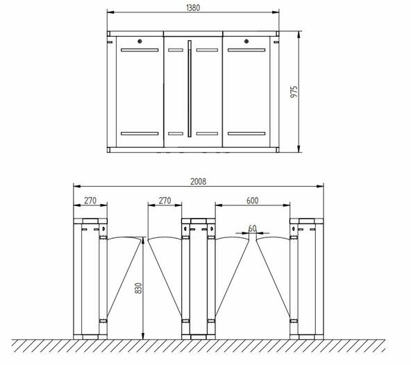 Vstupní turniket Speedgate DSF640 - #8