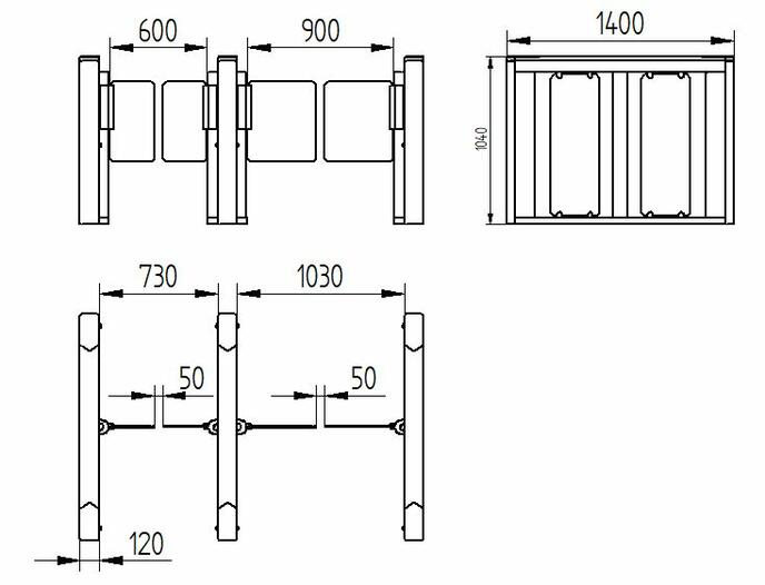 Vstupní turniket Speedgate DTS328 - #8