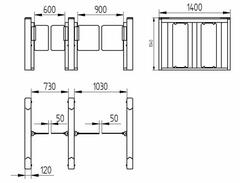 Vstupní turniket Speedgate DTS328 - #8