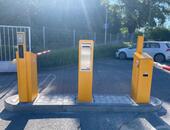 Barriers for the ticketless parking system at the entrance to the Dina-Hitex complex in Bučovice - #3