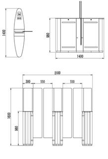 Vstupní turniket Speedgate DNG462 - #8